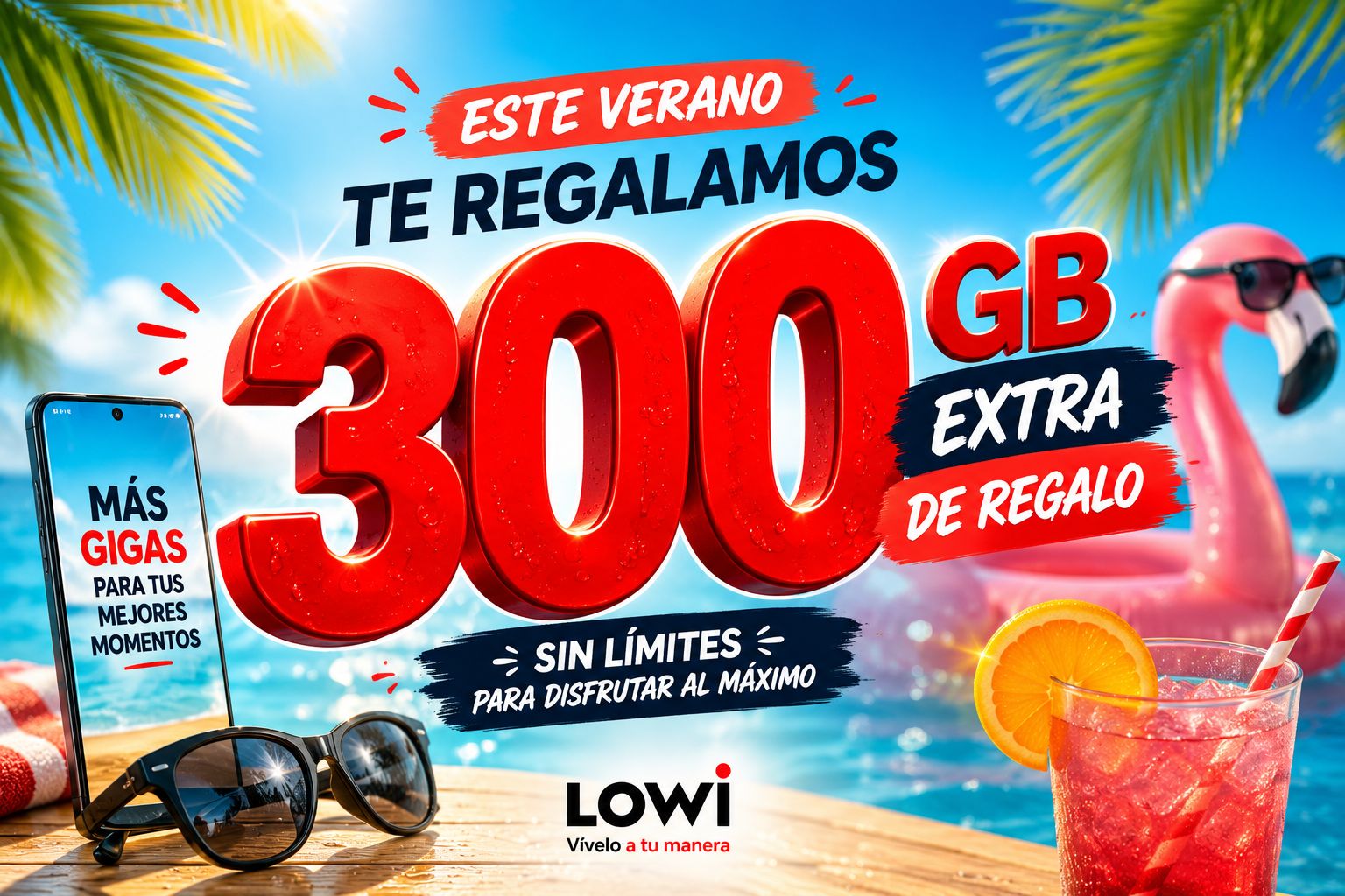 300 GB extra de regalo sin límites para disfrutar al máximo